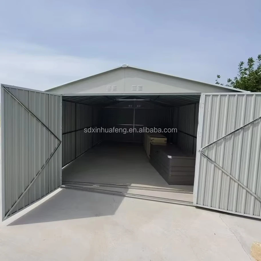 

12*19ft (3480*5900*2300mm)heavy Duty Metal Shed Outdoor Car Garage Backyard Patio With Side Door