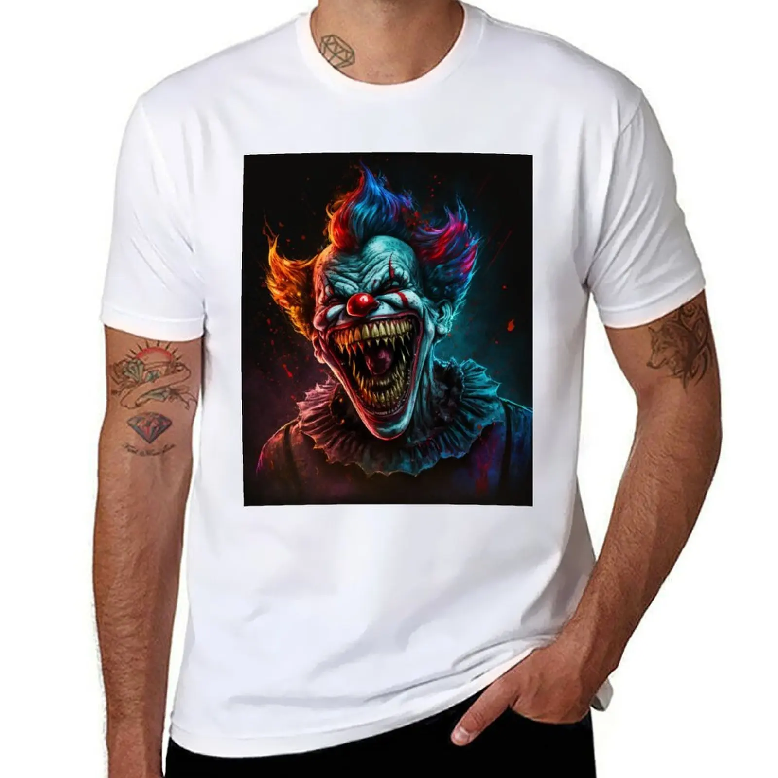 

Evil Killer Clown Hype T-Shirt t shirts for man cotton soft cotton t shirts high quality T-Shirt