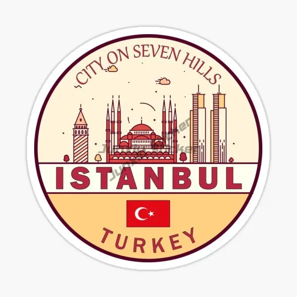 

Türkiye Istanbul National Flag National Emblem Car Sticker Self-adhesive Bumper Decal