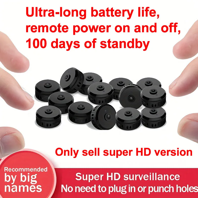 كاميرا صغيرة فائقة الوضوح من العلامة التجارية D، شاشة لاسلكية للاستخدام المنزلي، كاميرا صغيرة بانورامية تعمل بالواي فاي عن بعد 360 درجة للاستخدام المنزلي الداخلي، لا حاجة إلى قابس الطاقة، عين القطة، غير مصغرة، غير مخفية 666