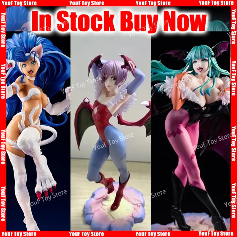 In Stock Darkstalkers Morrigan Aensland Lilith Felicia Anime Action Figure Collection Model Toy Birthday Christmas Gift Custom