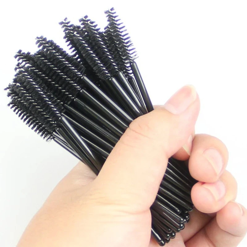 Pinceles desechables para rímel de pestañas, aplicador profesional para extensión de pestañas, maquillaje de cejas, varitas escalofriantes, 200 piezas