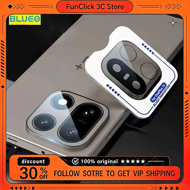 Blueo Camera Protection Glass Film for Oneplus 15 Lens Tempered Glass Screen Protector for ONEPLUS15 Full Cover
