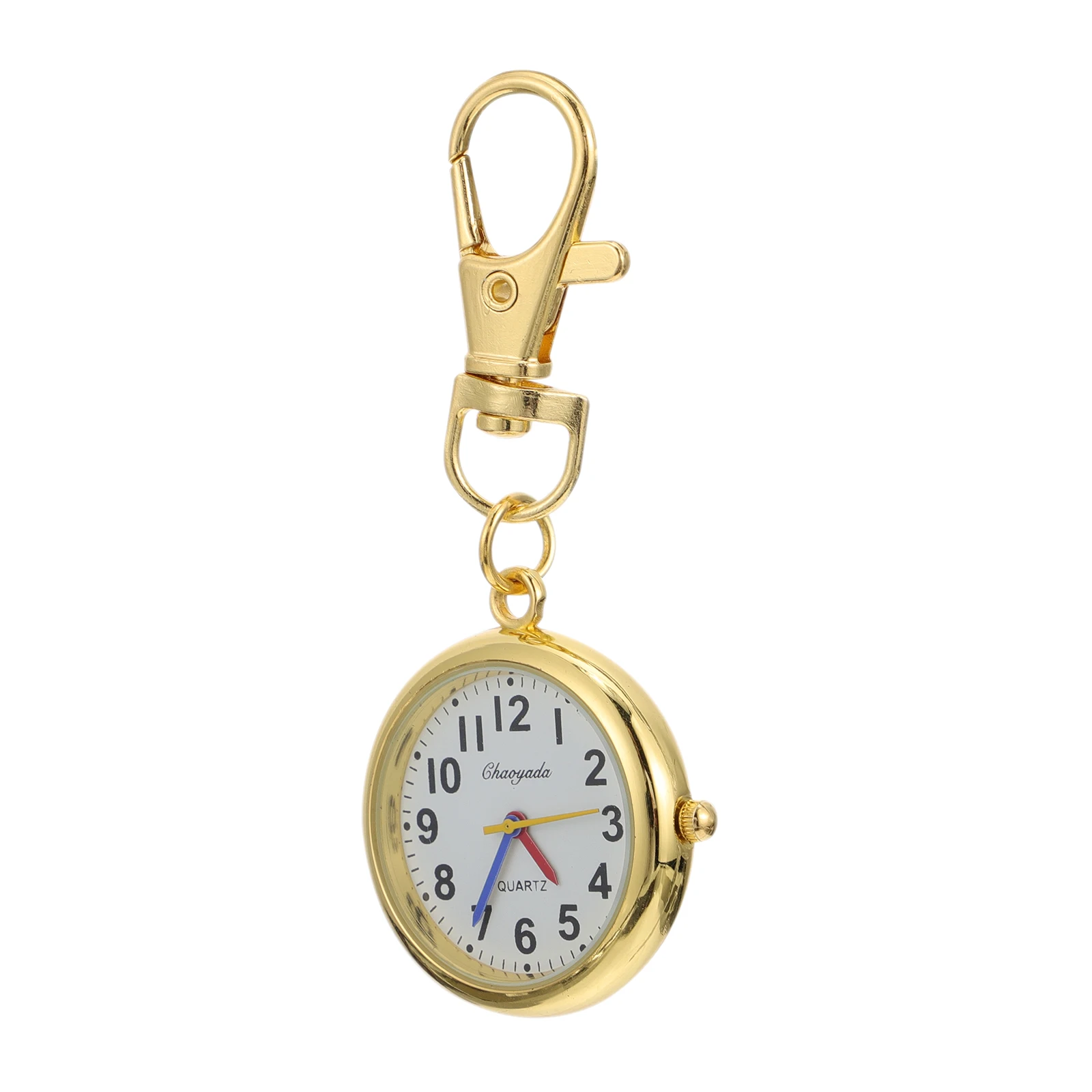 

Large Word Digital Watches for Kids Elderly Golden Vintage Chain Portable Simple Big Numbers Alloy Children Learning Time