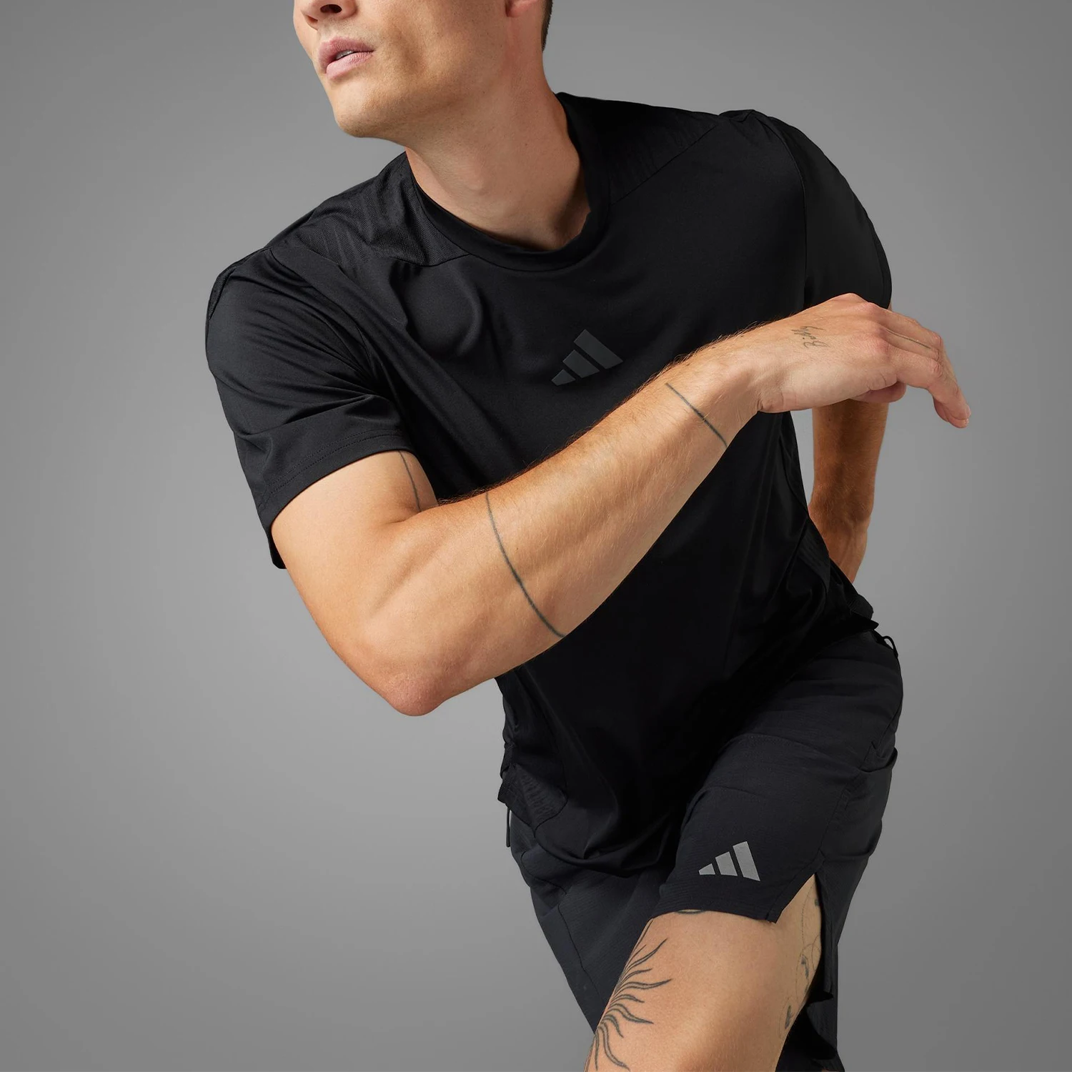 

Adidas Original 2025 Summer Men's Pullover Breathable Training T-Shirt JI8181