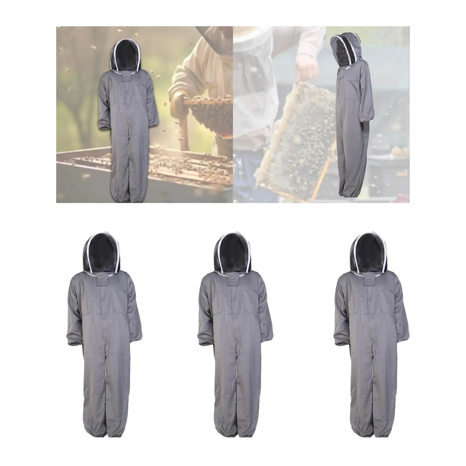 Bee Suit Full Body Protection Accessories Clothes Protector Jumpsuit Equipment