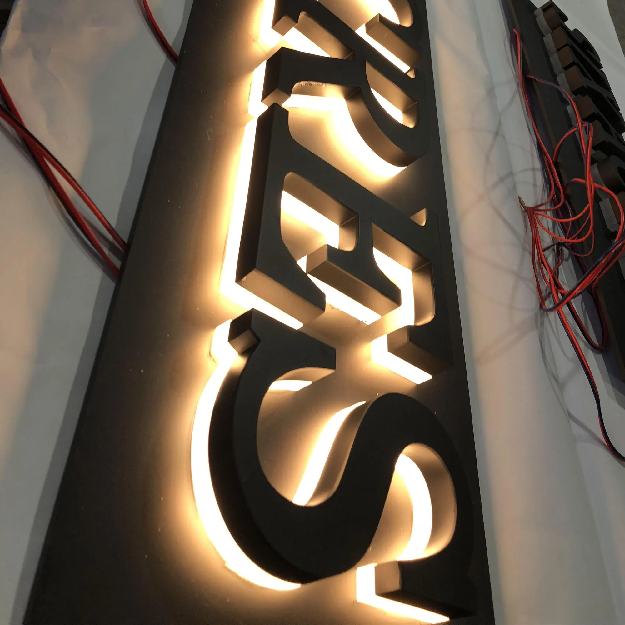 

Indoor customized advertising RGB backlit channel letters and signs