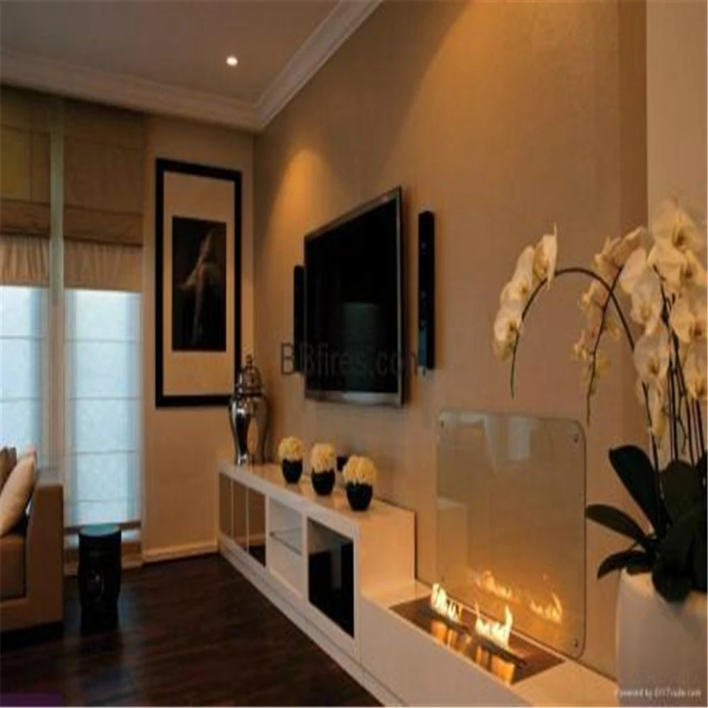 tuya wifi bio ethanol fire electric smart bio kamin automatic biofuel fireplace for interior stove