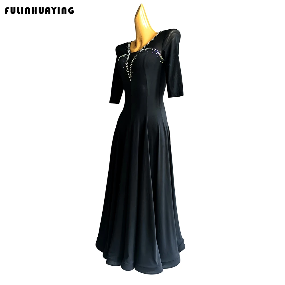 New Modern Ballroom Performance Dress, Ballroom Dance Competition Dress, International Standard Dance Dress, Swing Dance Tango Quick Step Dress, Social Dance Practice Clothing