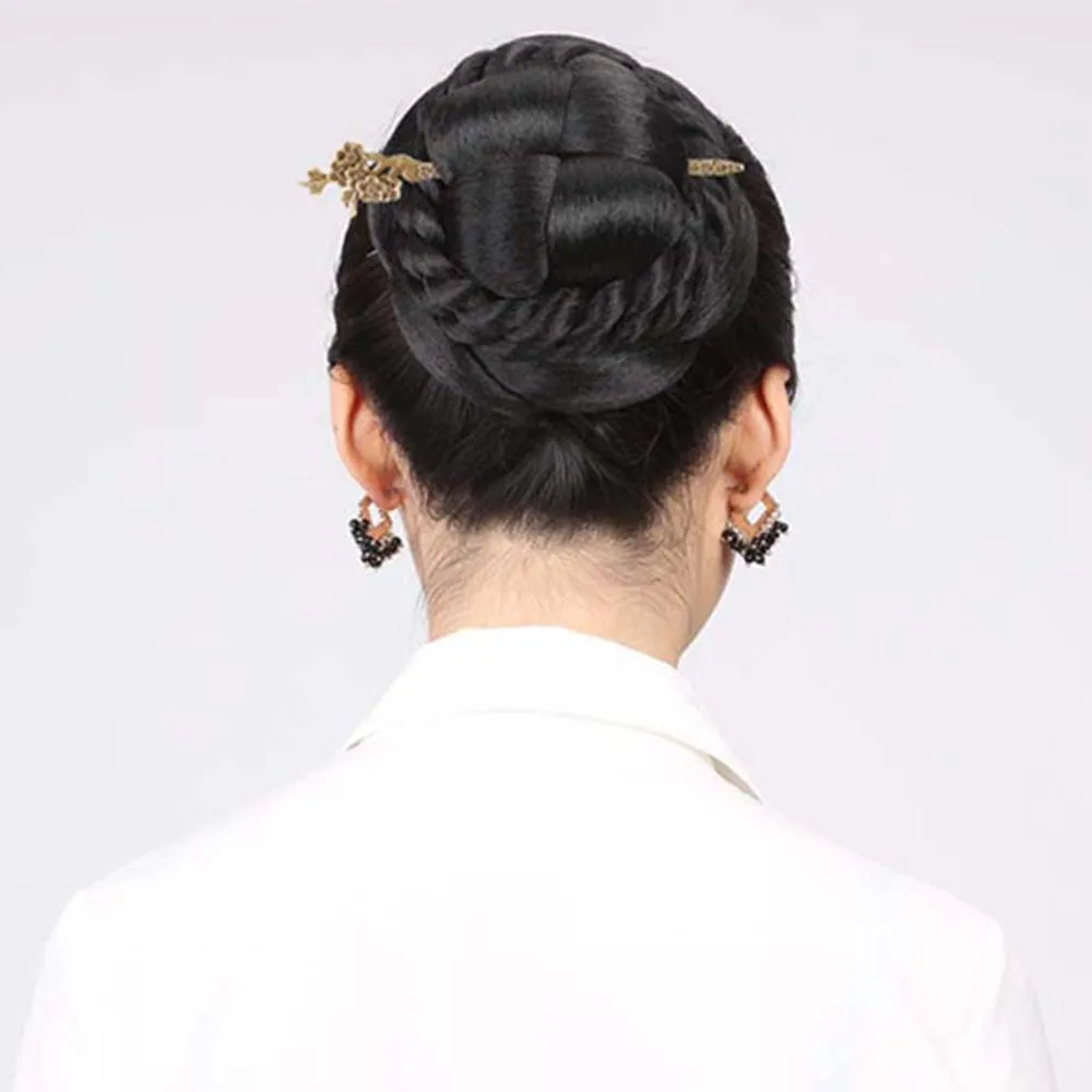 

Traditional Carved Women Wedding Bridal Metal Antique Hairpin Hair Accessories Headwear Hair Clasp