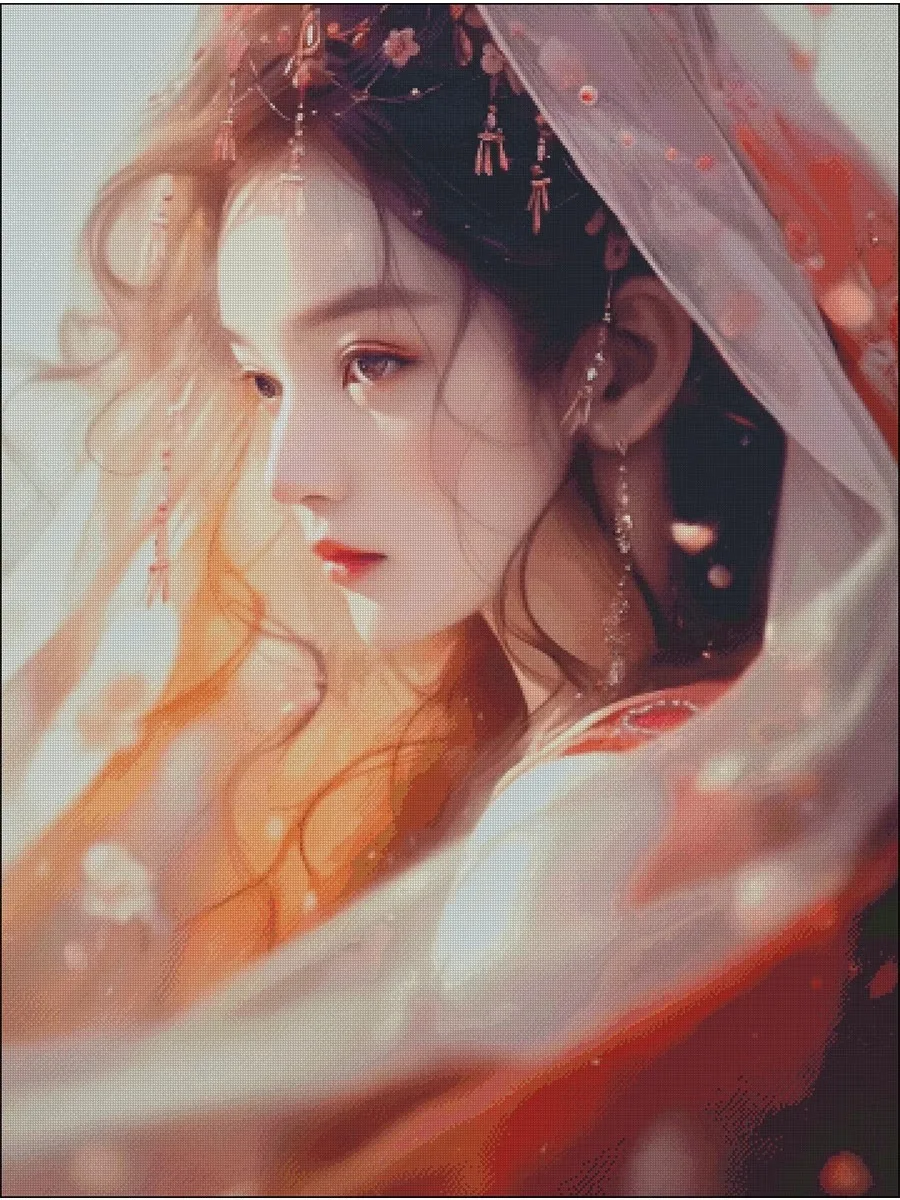 

Древний стиль девушки 14CT 16CT печатный на холсте вышивка крестиком DIY набор китайский узор комплект домашнее рукоделие вышивка 177 цветов