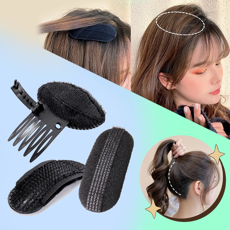 DIY Fluffy Hair Pad Hair Styling Tools Invisible Height Increase Fixed Hair Clip High Cranial Top Rounded Head Shape Hairpin