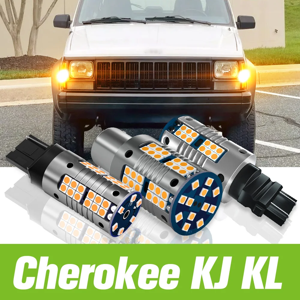 

2pcs For Jeep Cherokee KJ KL LED Turn Signal Light Turning Lamp 2001 2002 2003 2004 2005 2006 2007 2013 2014 2015 Accessories