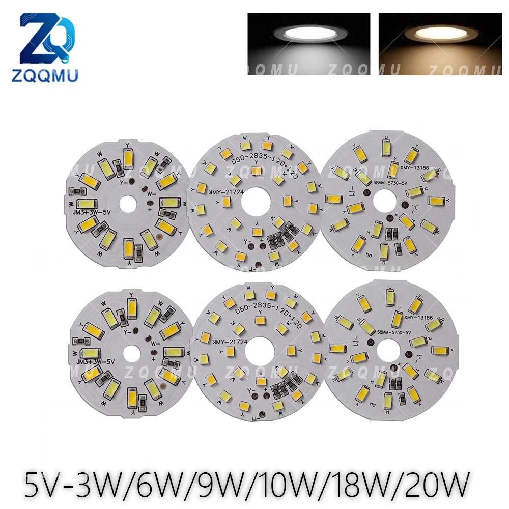 3W 6W 9W 10W 18W 20W DC5V Low Voltage LED Chip Tri-Color Dimmable for Shelf Ambient Reading Under Cabinet Lighting Home Office