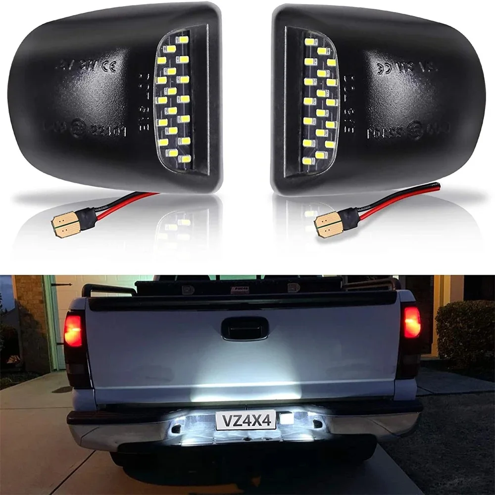 

LED License Plate Light for GMC Yukon Sierra 1500 2500 Chevy Tahoe Silverado