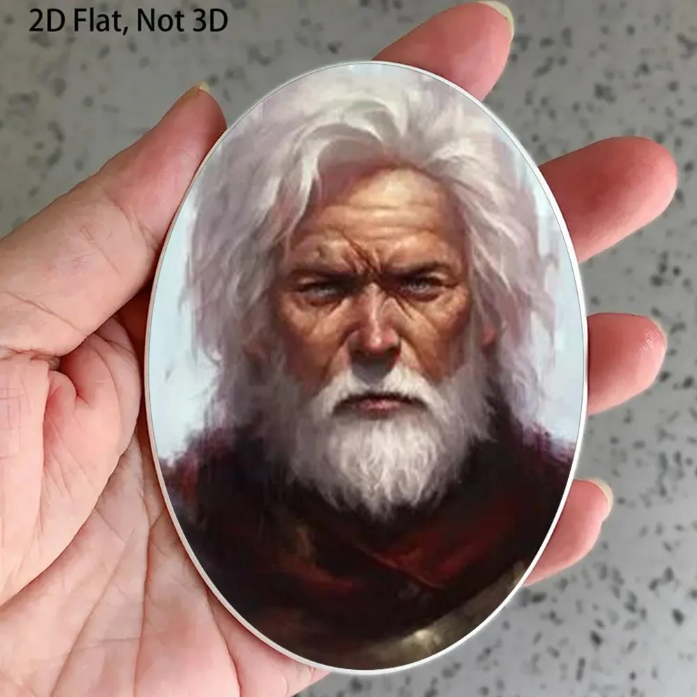 2D Flat Not 3D 1pc Custom Photo Memorial Headstone Tile Oval Design for Mother's Day, Father's Day Anniversary Gift