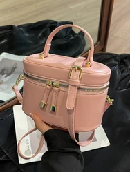 Korean Fashion Handbag 2024 New Minimalist Small Square Bag Texture Single Shoulder Crossbody Box Bag Women Versatile Bucket Bag