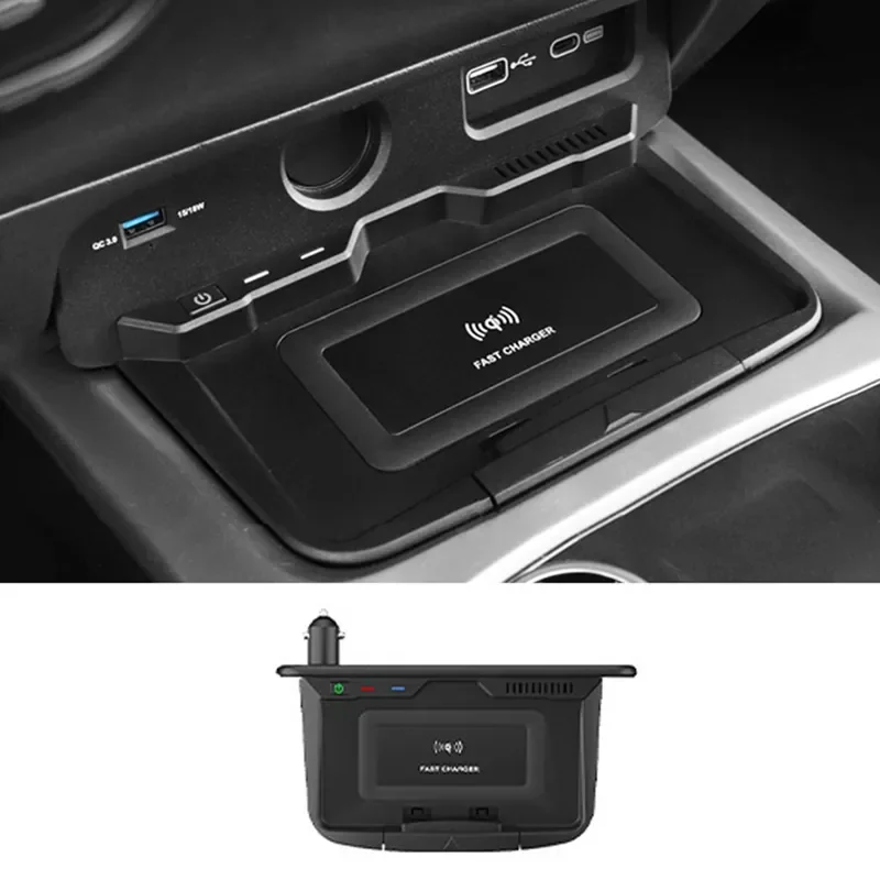 15W Car Mobile Phone Holder for Qi Wireless Charger Panel Fast Charging Pad for WEY Tank 300