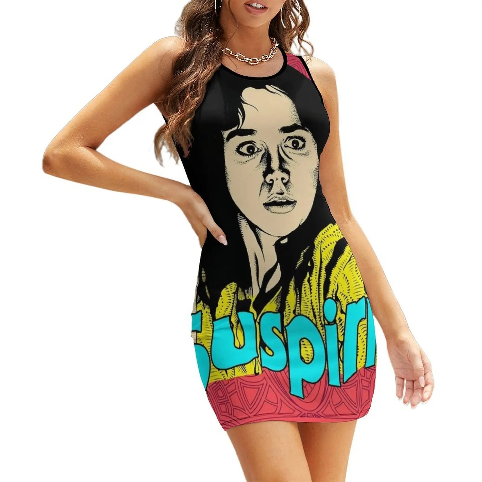 

Suspiria Films Sleeveless Sundress party dress women elegant luxury clothes for women summer dresses womens 2025