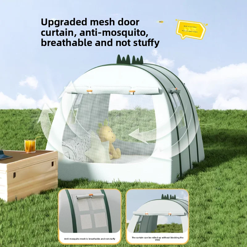 Petite tente intérieure et extérieure, jouet portable, jeux de maison, moustiquaire, piscine à balles, ouverture rapide, petit dinosaure amusant pour enfants