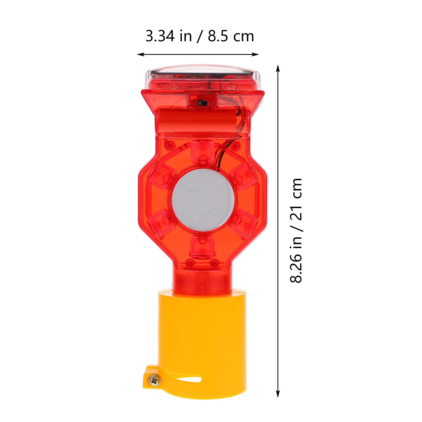 ضوء وامض مزدوج الجوانب يعمل بالطاقة الشمسية ومضاد للمطر في حالات الطوارئ لرافعة بناء الطرق وجسر المطار #3