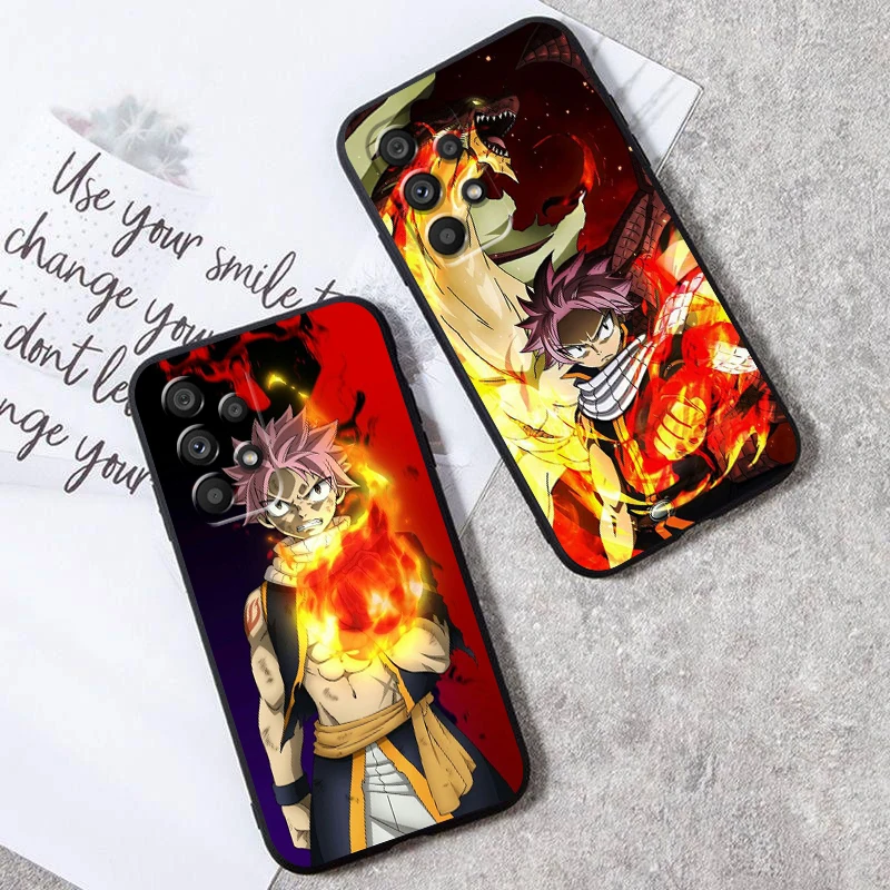 Anime F-Fairy T-Tail Juvenile For Samsung A53 A52 A33 A32 A51 A71 A21S A13 A73 A55 A22 A23 A35 A72 A54 A12 5G Black Cover