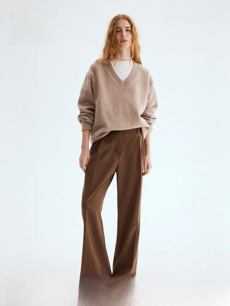 

Spring New Arrival Women's Suit Pants HM2026 High Quali Ladies Trousers Ele Profional Faionable Straight Leg Pants