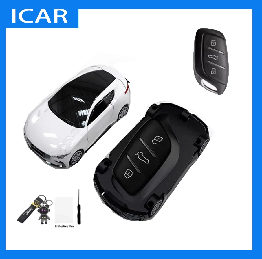 2024 Car Model for MG Ev Mg4 HS GT ZS ZX MG5 MG6 for Morris Garages Roewe RX3 RX5 RX8 I6 I5 Remote Car Key Case Cover Keychain