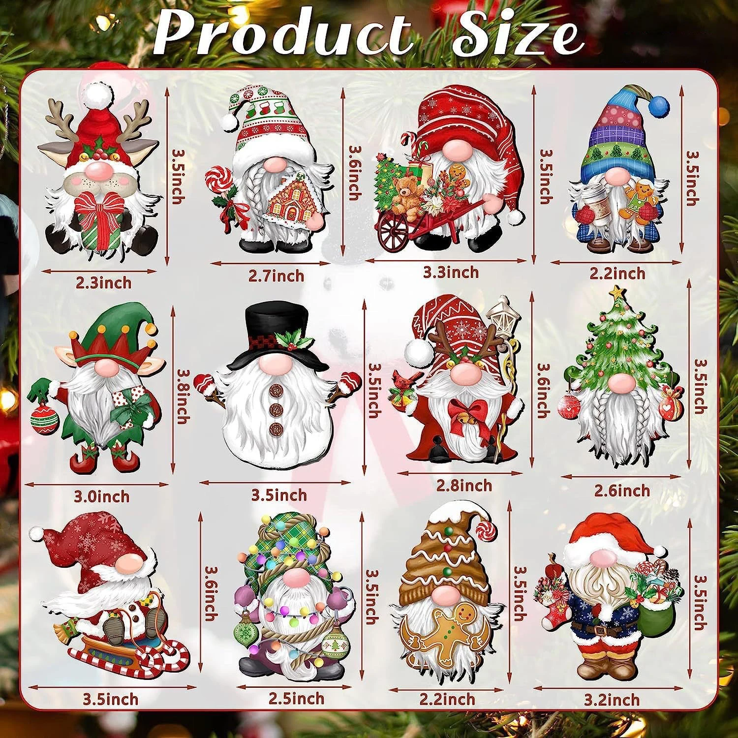 12-120PCS Christmas Wooden Ornament Pink Blue Santa Claus Hanging Pendants for Xmas Tree Decor New Year Gifts Wrapping Supply