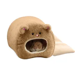 Hamster Soft Warm Bed Rat Hammock Pig Squirrel Winter Pet Toy Hamster Cage House Hanging Nest+Mat House Bed Animal Mice Rat Nest