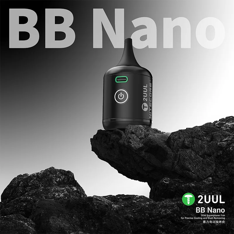 

2UUL DA90 BB Nano 30 Вт сверхмощный вентилятор Встроенный турбинный двигатель Мощный вентилятор Компактный и портативный для точной охлаждения и удаления пыли