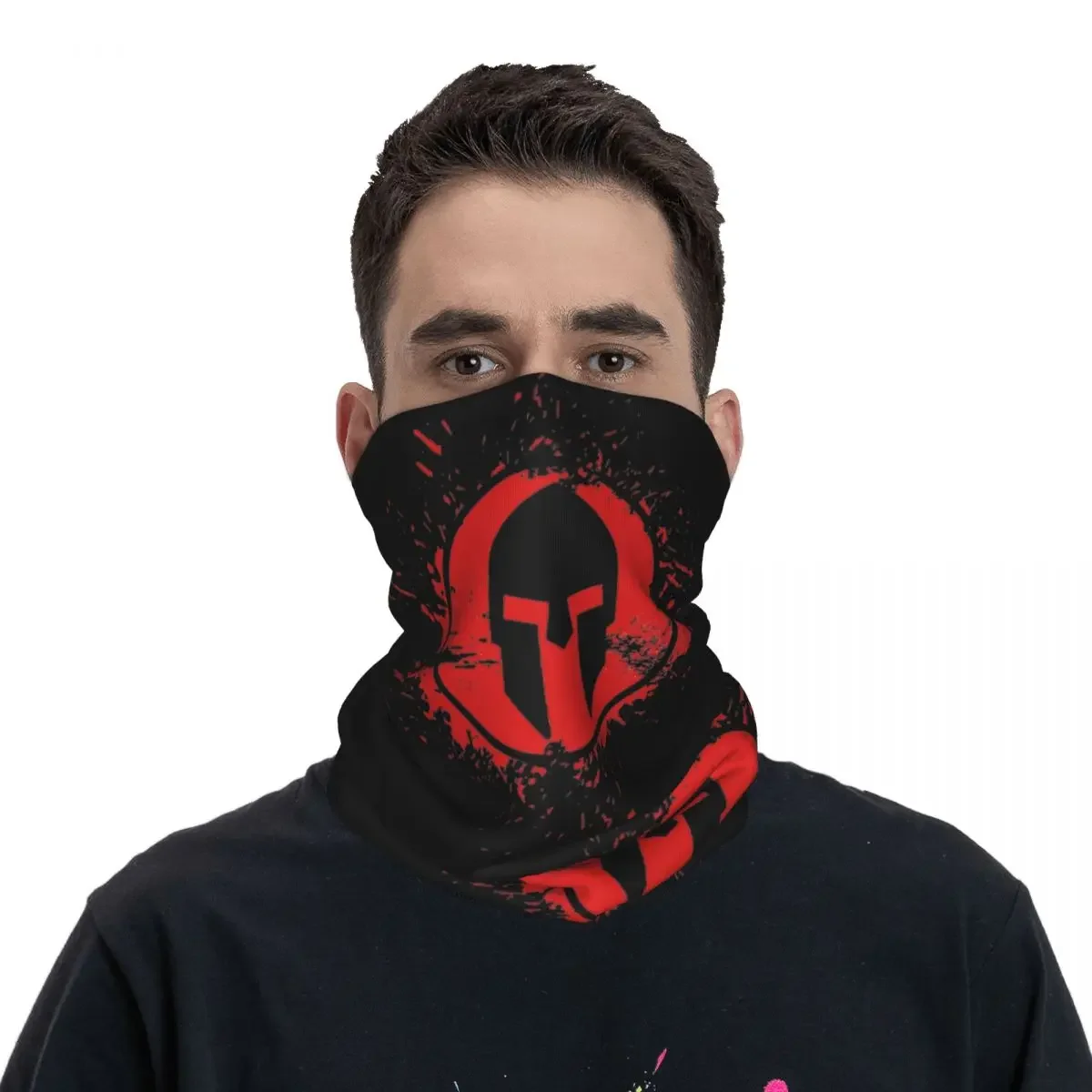 Men Women Vintage Spartan Race Bandana Accessories Neck Cover Printed Spartan Army Face Scarf Warm Balaclava For Outdoor Sports