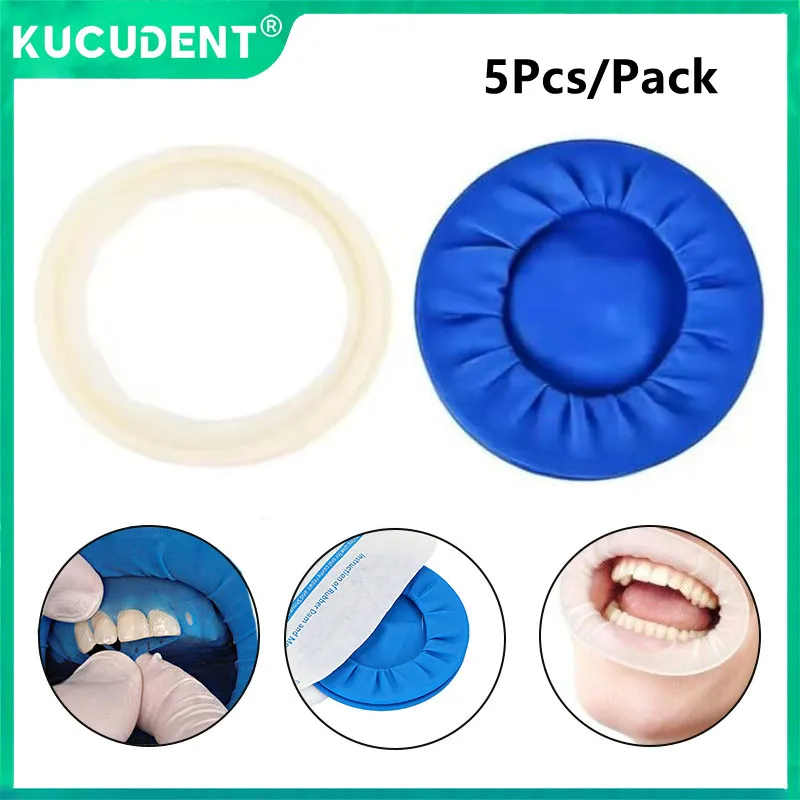 

5pcs/Pack Dental Rubber Sterile Mouth Opener Oral Cheek Expander Retractor Disposable Rubber Dam Barrier Dentistry Treatment