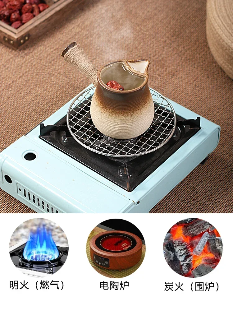 Large-capacity Dry Burning in Winter Boiling Stove Tea Cooking Equipment Charcoal Pottery Tea Fire Stoves Baking Milk Teapot