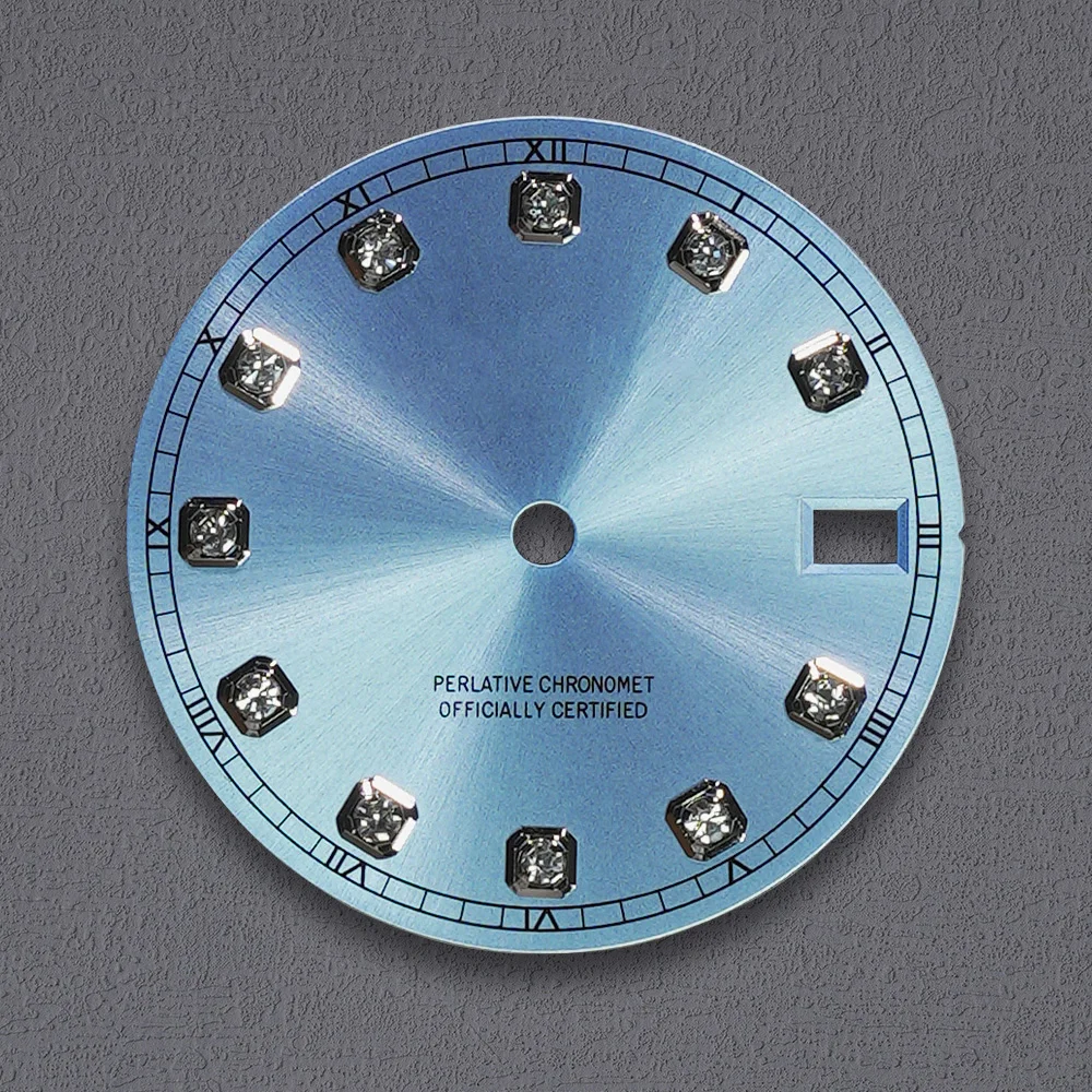 Nh35 Dial S Logo 28.5mm Diamond Dial No Luminous Suitable For NH35 NH36 Movements Watch Accessories Repair Tool