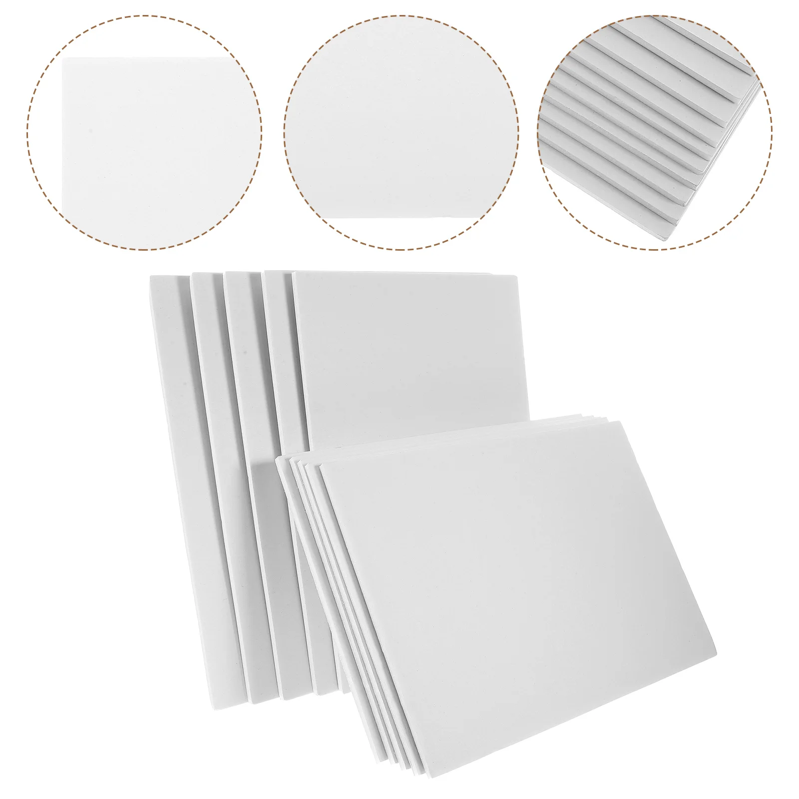 10 Pcs Blank Foam Board Thick Poster White Craft Boards for Projects Baking Sheet Cardboard DIY Foams