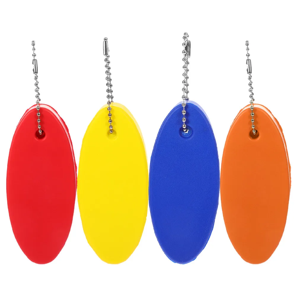 4 Pcs Float Keychain Floating Boat Keyring Boating Floatable Keychains Holder for Keys