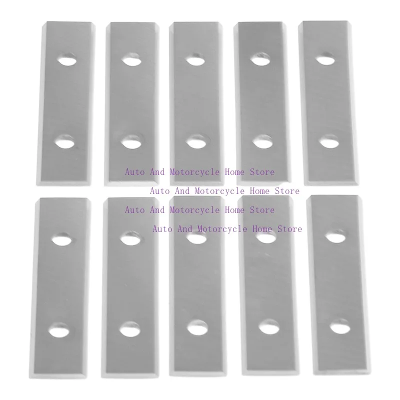 

10pcs Solid Tungsten Carbide Square 50x 12 X1.5mm Carbide Inserts Cutter Blades Paint Scraper Blades Rectangle Double Edged