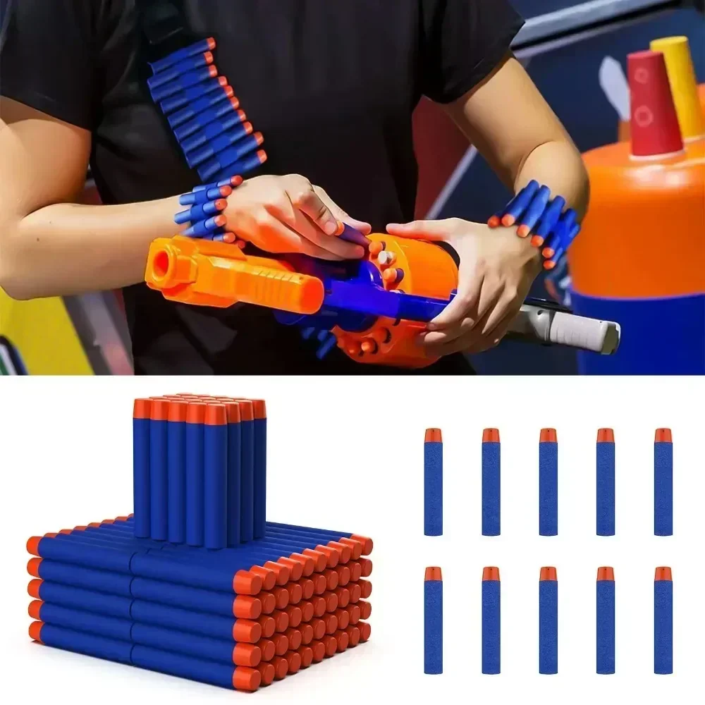 H500PCS EVA Dart for Toys Gun N-Elite Series Guns Darts Gun Refill Bullets Ammo Packs Toys Gun Bullets Non-toxic and Soft