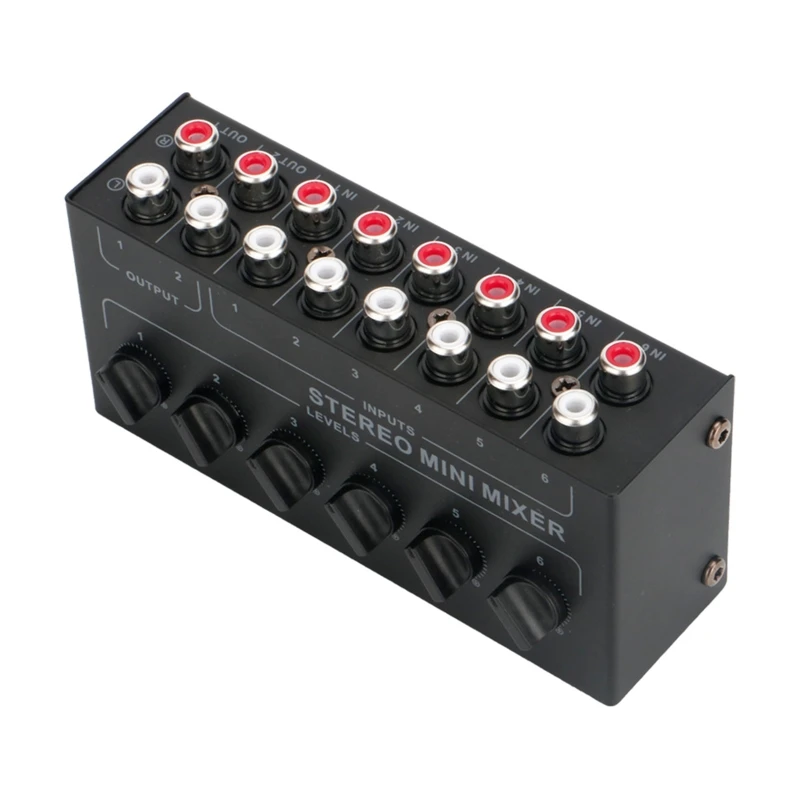 6 Channel Line Mixer Mixing Signals from Players, Musical Instruments Drop Shipping