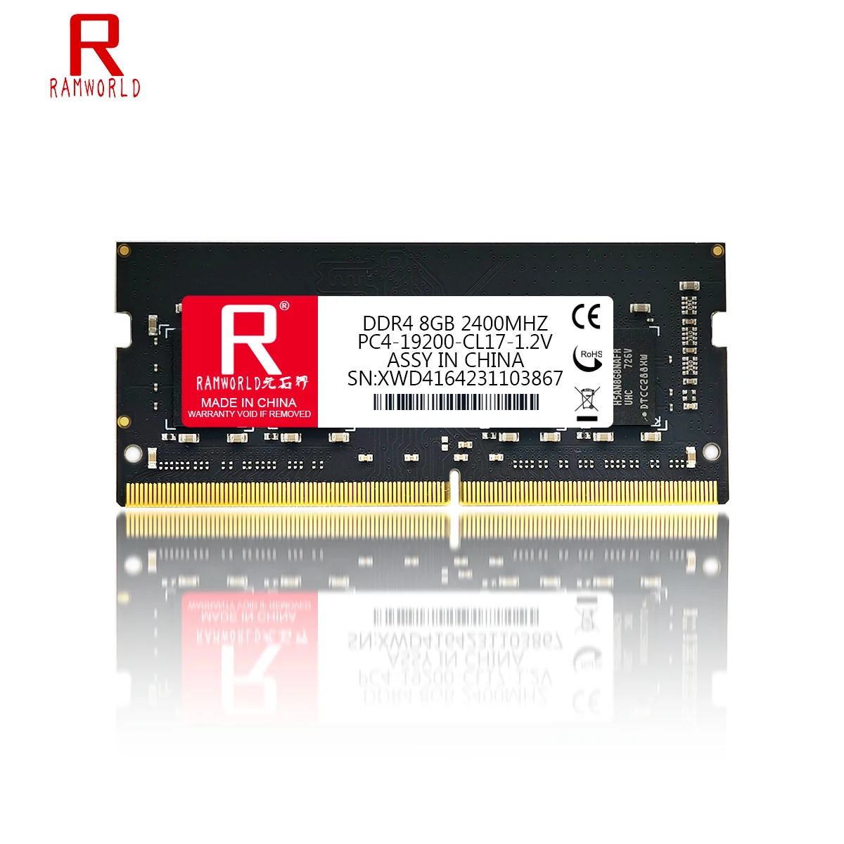 

RAMWORLD RAM DDR4 Memories 8GB 2400MHz Notebook Memoria Ram PC4 1.2V 19200 SODIMM Laptop Memory