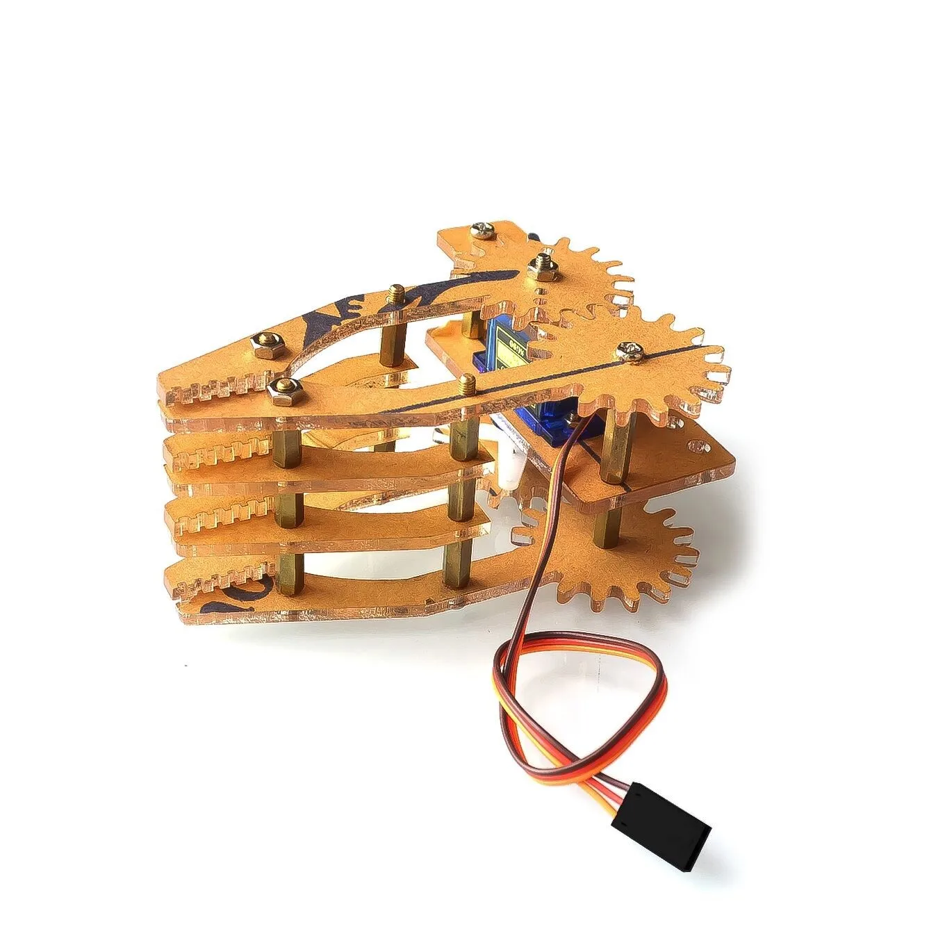 Braccio manipolatore artiglio robot acrilico SG90 servos smart robot gripper per arduino SNM200 (senza SG90)