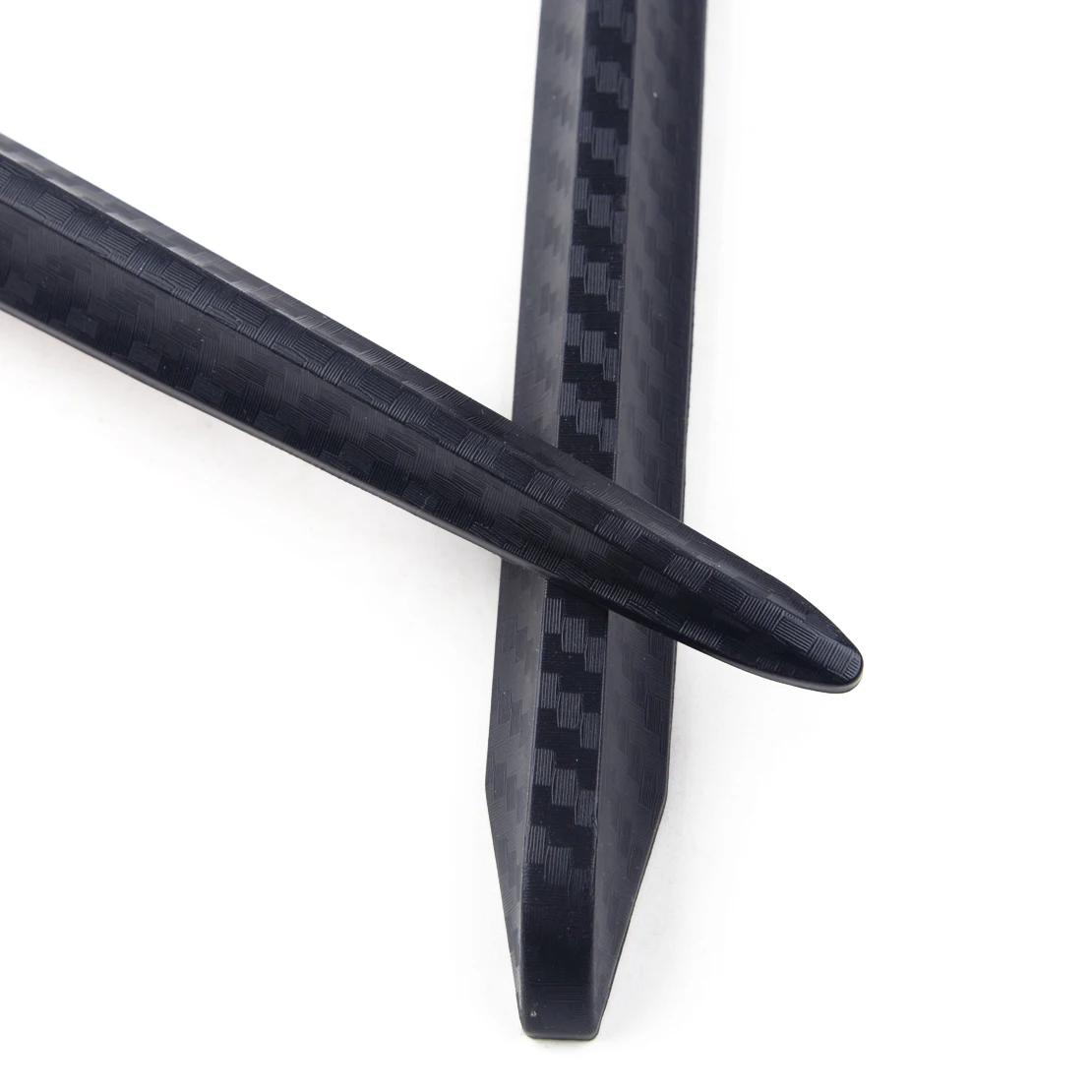 CITALL 2pcs Car Bumper Protector Corner Guard Anti-Scratch Strips Sticker Carbon Fiber Style Body Mirror Bars Protection