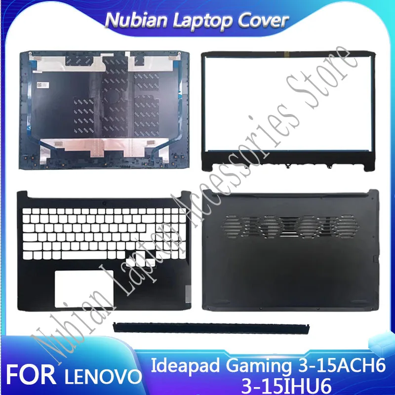 

For Lenovo Ideapad Gaming 3-15IHU6 3-15ACH6 LCD Rear Lid Back Top Cover Front Bezel Palmrest Bottom Base Case Housing Shell