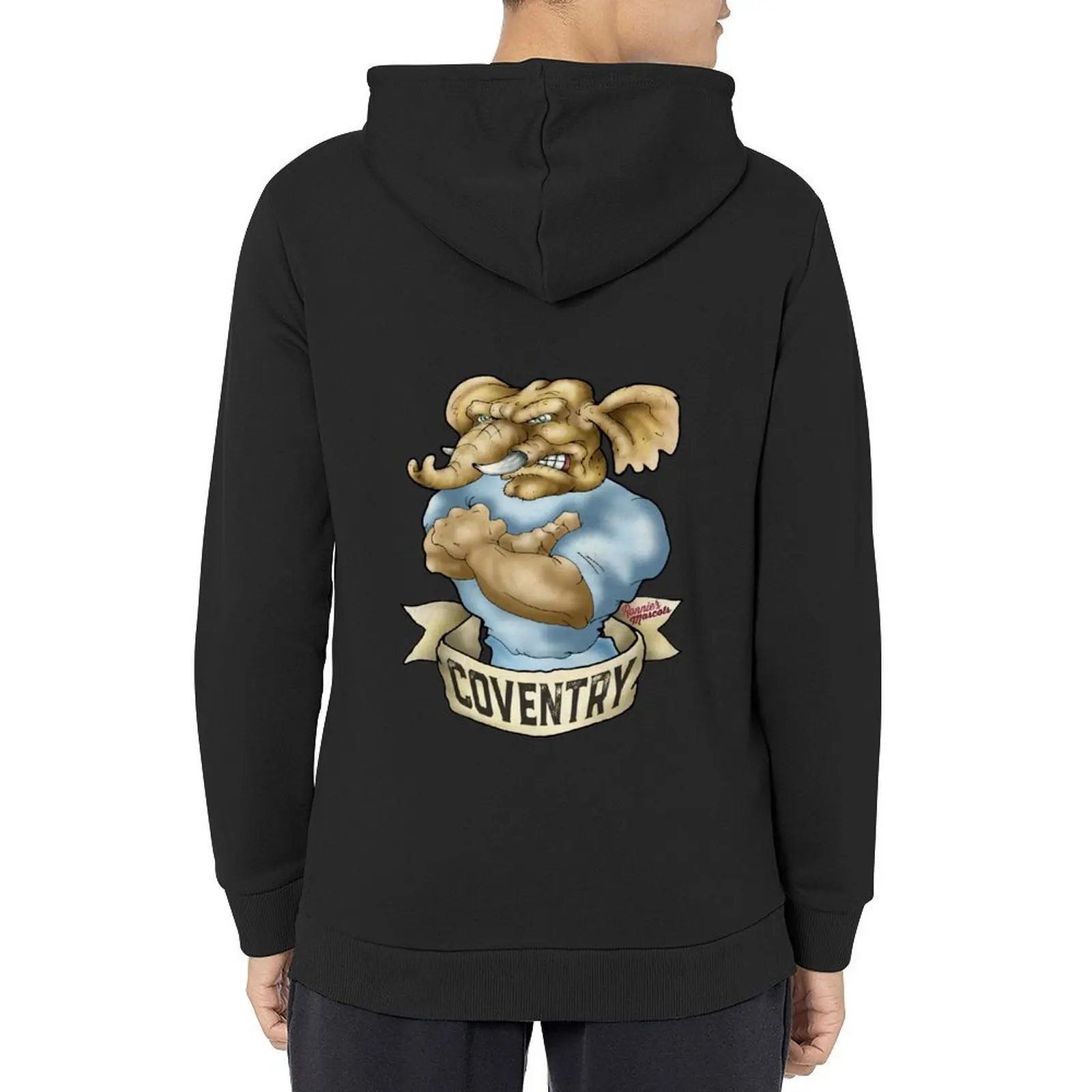 

Coventry City Elephant Mascot Hoodie korean clothes mens clothing hooded shirt blouse new features of hoodies & sweatshirts