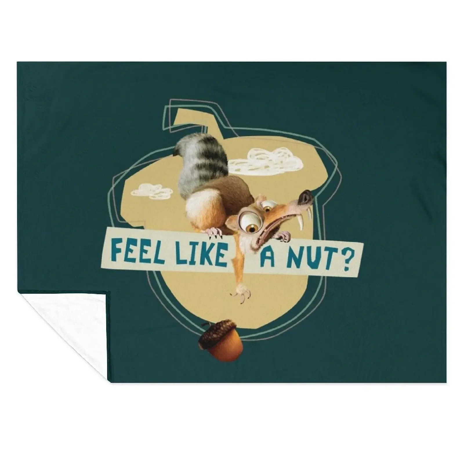 

Ice Age Scrat Acorn Feel Like a Nut108 Throw Blanket blankets ands Decorative Sofa For Decorative Sofa Sofa Blankets