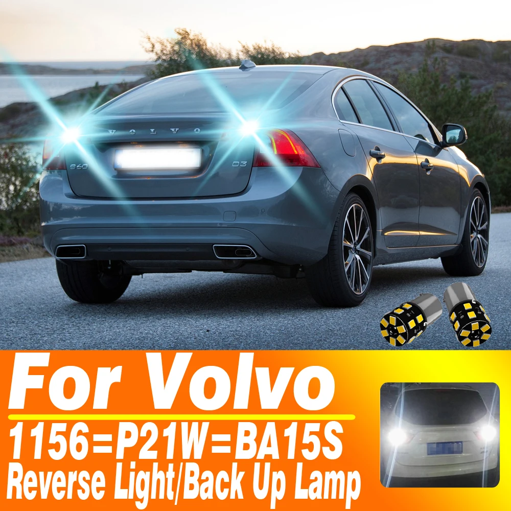 

2X для Volvo S60 V70 MK2 XC70 V50 S40 S80 1156 P21W BA15S 7506 5008 светодиодный задний фонарь Canbus задний противотуманный фонарь R5W R10W