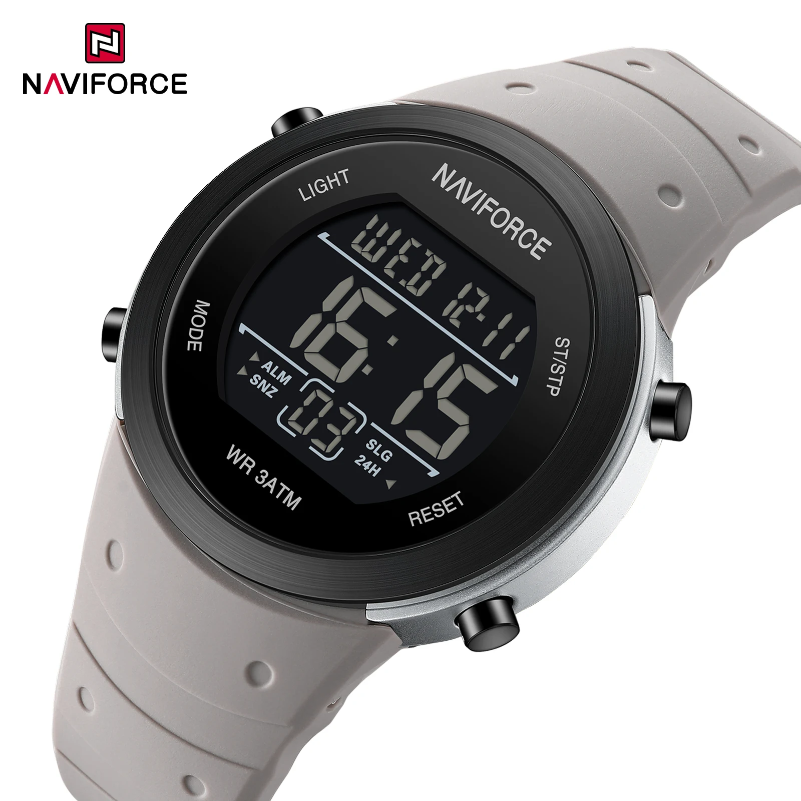 

NAVIFORCE NF9246 Электронные часы Спортивные часы Режим силиконового ремешка Светодиодный светильник Ночник Экран дисплея для мальчиков