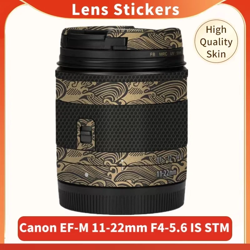 สำหรับ Canon EF-M 11-22มม. F4-5.6คือ STM ป้องกันรอยขีดข่วนสติกเกอร์เลนส์กล้องถ่ายรูปเคลือบฟิล์มป้องกันร่างกายฝาครอบผิว