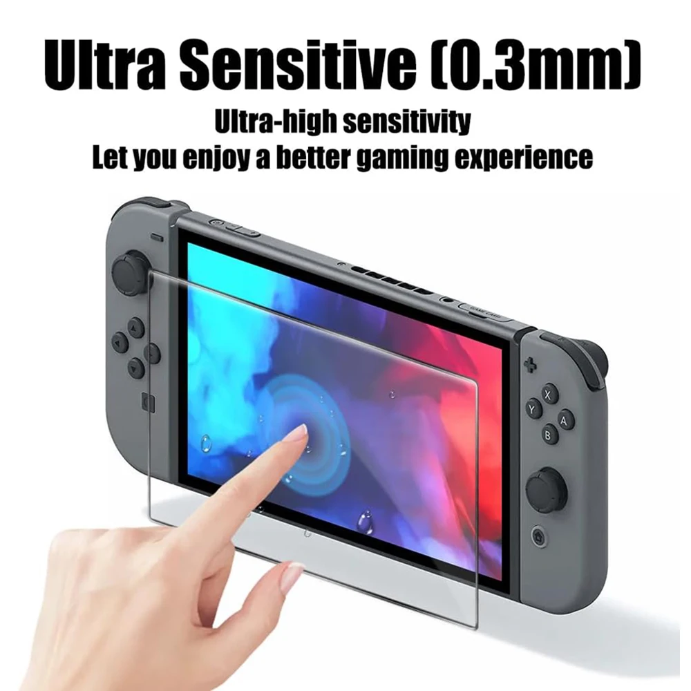2PCS Switch 2 Protective Tempered Glass Screen Protector Anti-Scrach Film Compatible Nintendo Switch 2 Game Accessories 9H NS